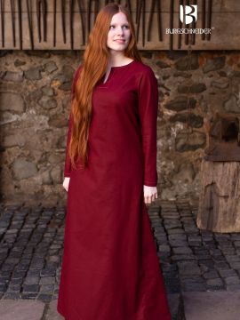 Sous-robe en coton bordeaux L