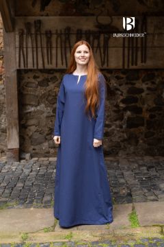 Sous-robe en coton bleue marine