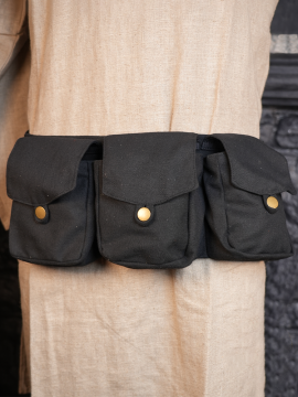 Ceinture pochettes Arum en noir