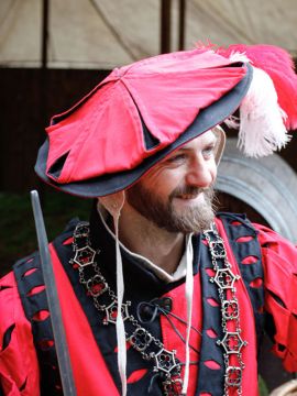 Chapeau Frundsberg rouge/noir