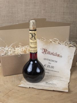 Coffret cadeau avec vin épicé et Bon d'achat