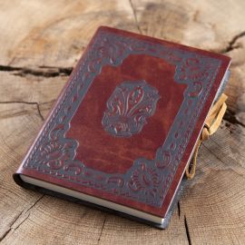 Carnet avec couverture en cuir 12 x 17 cm