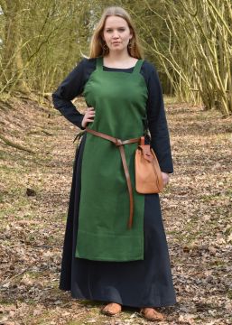 Robe tablier Tinna, en vert