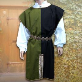 Tabard bicolore vert - noir