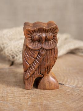 Boîte en bois "Chouette"