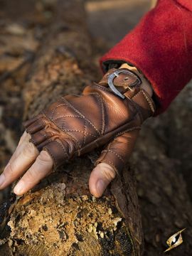 Gants en cuir celtiques L