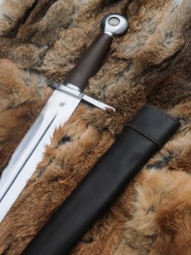 Epée de combat médiévale avec fourreau