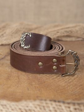 Ceinture Viking ouvragée marron