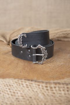 Ceinture Viking ouvragée noire
