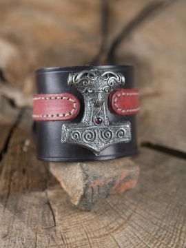 Bracelet en cuir Marteau de Thor