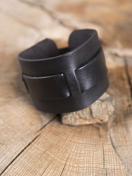 Bracelet en cuir noir