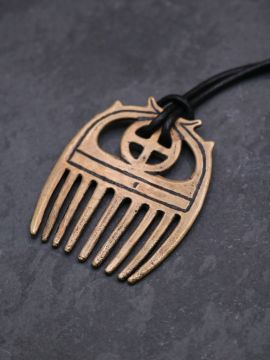 Pendentif peigne en bronze