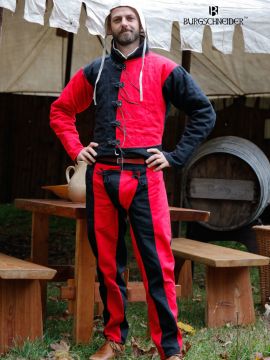 Pantalon Lansquenet "Imperialis" rouge et noir