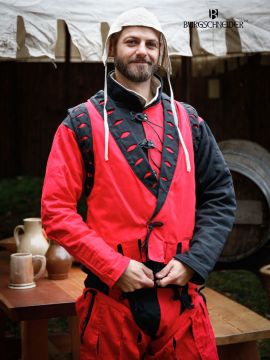 Veste Lansquenet "Imperialis" rouge et noir