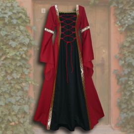 Robe Iris rouge-noire