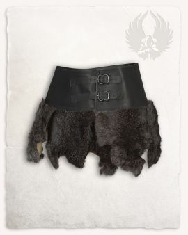 Jupe en fourrure Karya noire