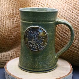 Chope motif Marteau de Thor, en vert