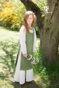 Ensemble robe enfant Ylvi vert anis