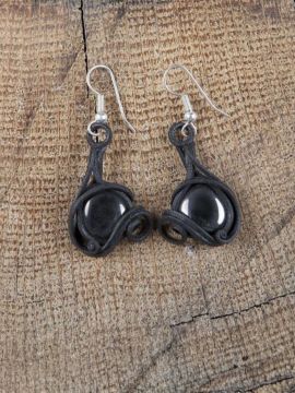 Boucles d'oreilles hématites