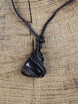 Pendentif avec obsidienne