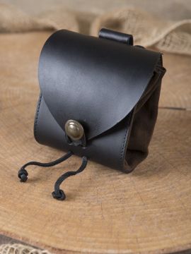 Sac de ceinture noir et marron