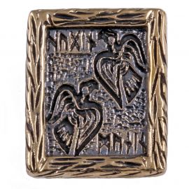 Rune HUGIN ET MUNIN en Bronze