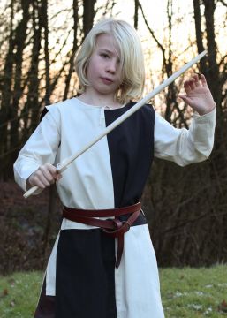 Tunique enfant Lucas écrue/noire 128