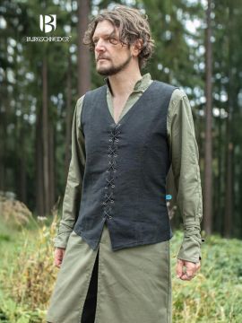 Gilet lacé en noir