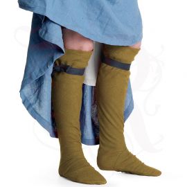 Chaussettes médiévales pour femmes, sable