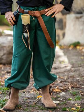 Pantalon médiéval en vert