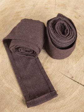 Bandes à enrouler en tissu épais marron (250 cm)