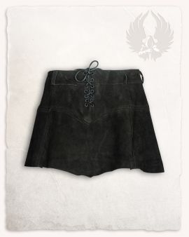 Jupe Nuala en daim, noire