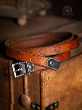 Ceinture en cuir Oswald, marron