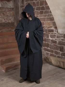 Manteau de magicien en coton en noir