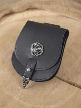 Pochette Tarsoly motif dragon, en noir