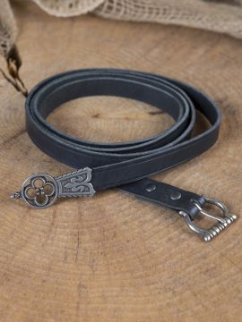 Ceinture médiévale avec embout, noire