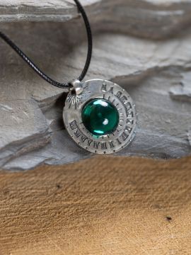 Cadran solaire pendentif, vert