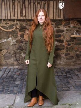 Longue robe Ranwen, vert olive XXXL