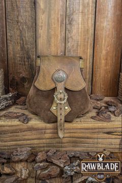 Sac de ceinture celtique Korollu en marron clair