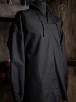 Chemise mousquetaire Rémy en noir L