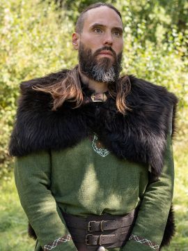 Capelet en fourrure marron