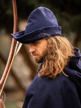 Chapeau de Robin des Bois en bleu