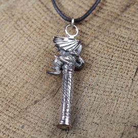 Cadran solaire dragon en argent