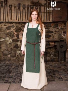 Robe tablier Gyda en vert M