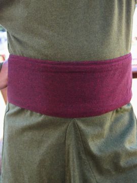 Large ceinture "Wiglaf"  en rouge