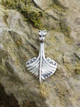 Pendentif drakkar en argent