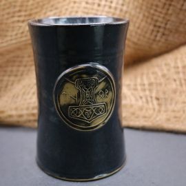 Mug en céramique Marteau de Thor, en noir