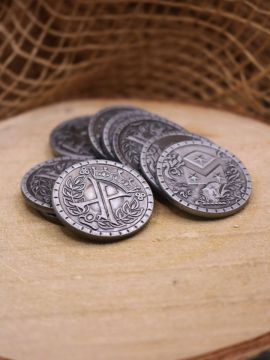 Pièce Larp "médiévale" argent