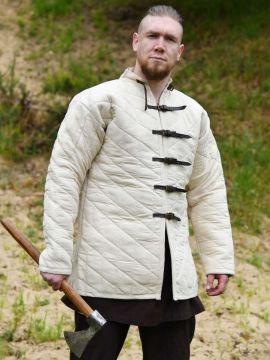 Gambison blanc à boucles M
