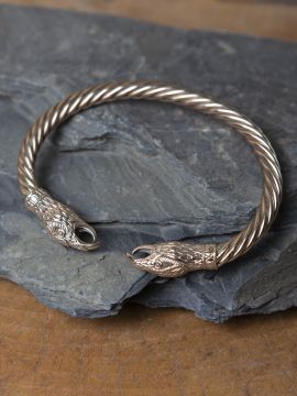 Bracelet jonc Corbeaux, en bronze